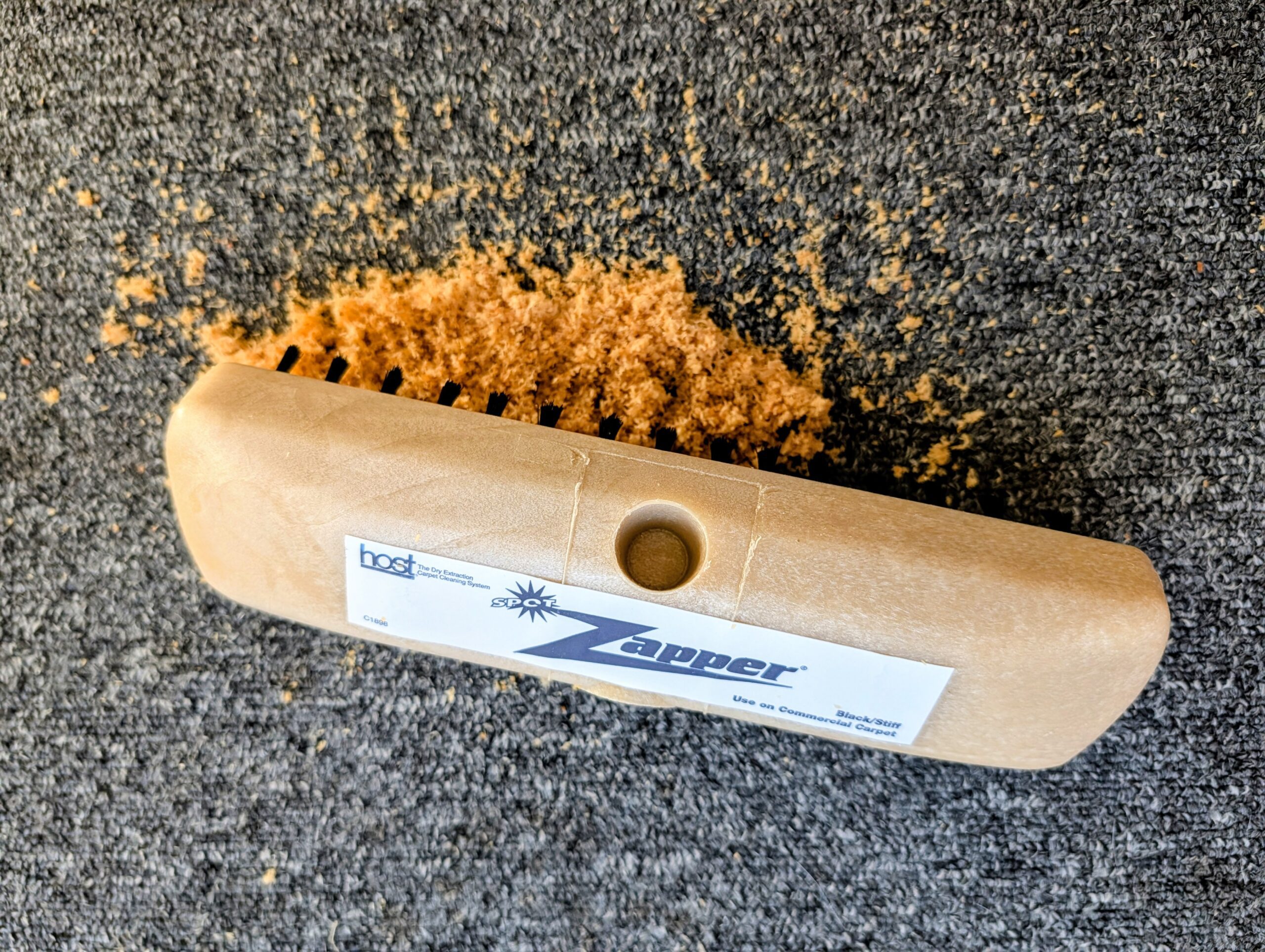 Host Zapper Carpet Spot Cleaning Brush Firm Bristle Black