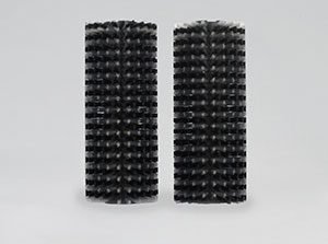 Two black cylindrical brush rollers.