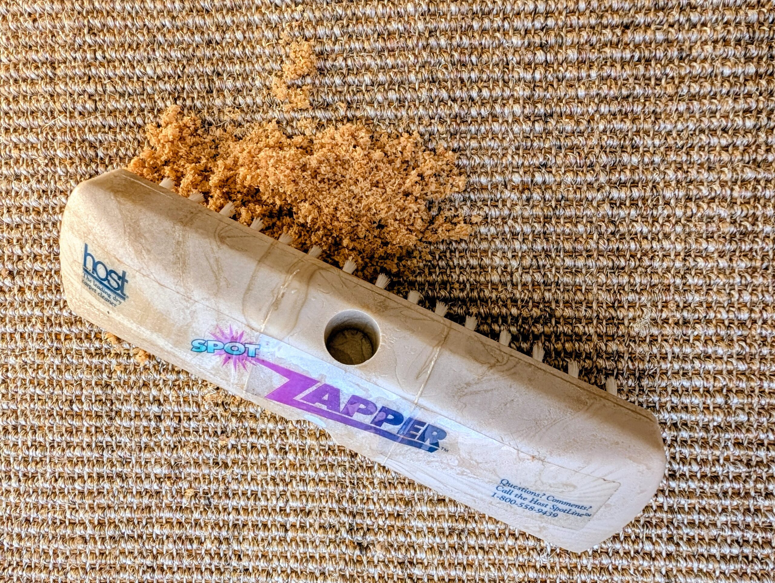 Host Zapper Carpet Spot Cleaning Brush Soft Bristle White