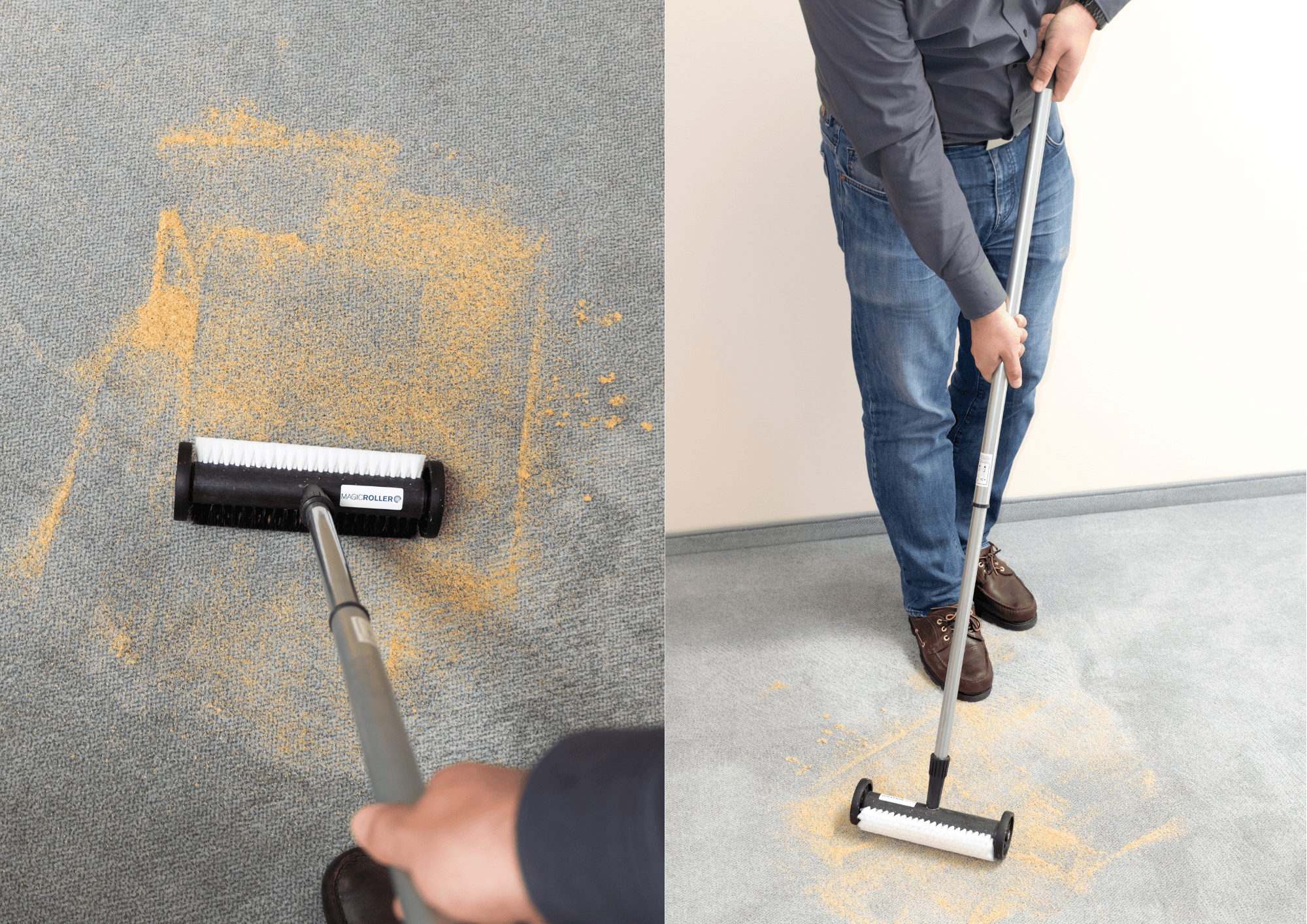 DIY Dry Carpet Cleaning Magic Roller Brush & Spot Cleaner
